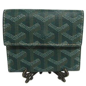 Authentic Goyard Marigny Wallet - Green Goyardine Canvas - Made in France